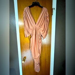 Fashion Nova Peach Polyester Spandex Dress